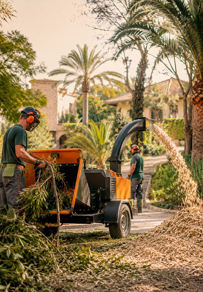 Proyecto de poda de palmeras en Mallorca
